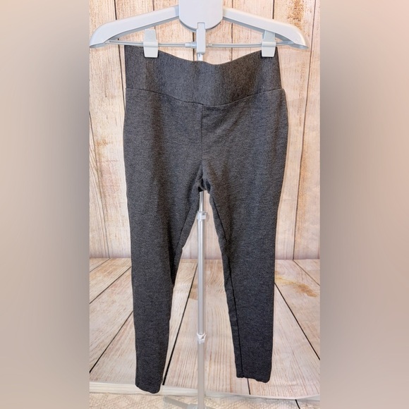 Philosophy Pants - Philosophy Women's Ash Gray Stretch Mid Rise Tapered Cropped Leggings Yoga Sz M‌